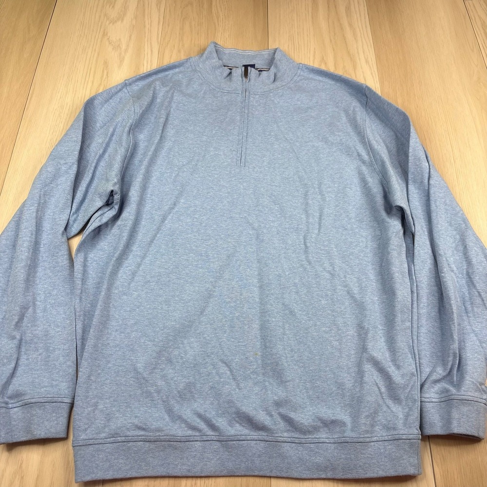 Footjoy 1/4 Zip Pullover Mens Size XL Xtra Large Light Blue
